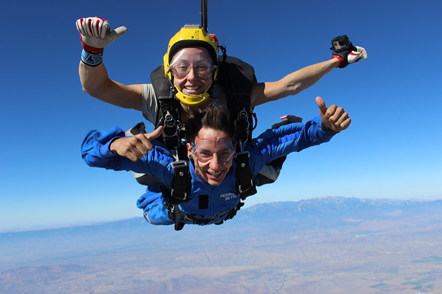 first tandem skydive near Los Angeles