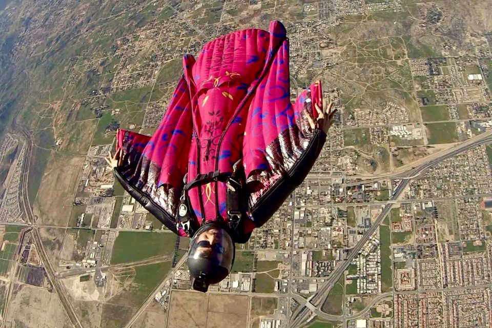 dan dupuis wingsuit flying at Perris