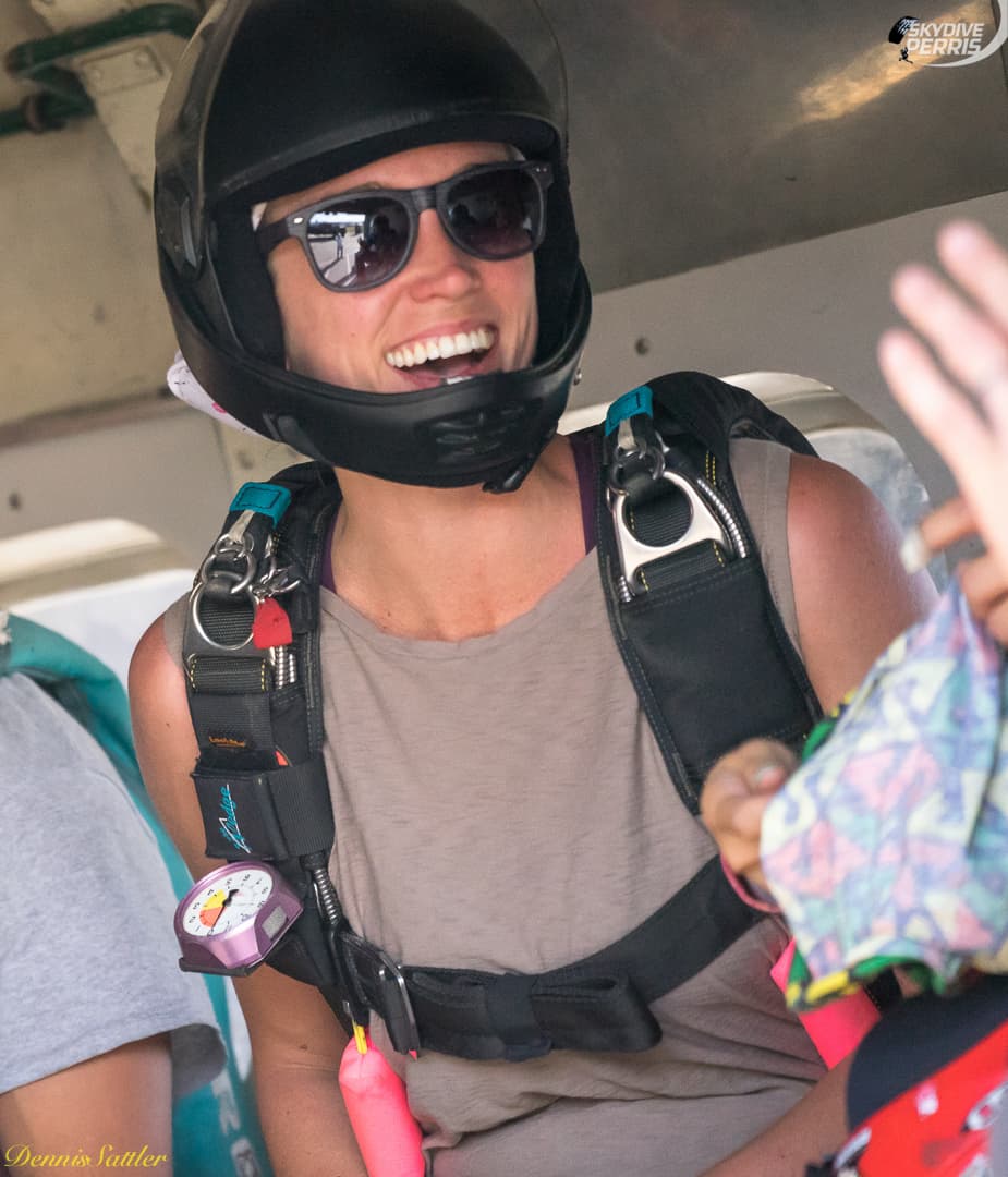 wearing sunglasses while skydiving